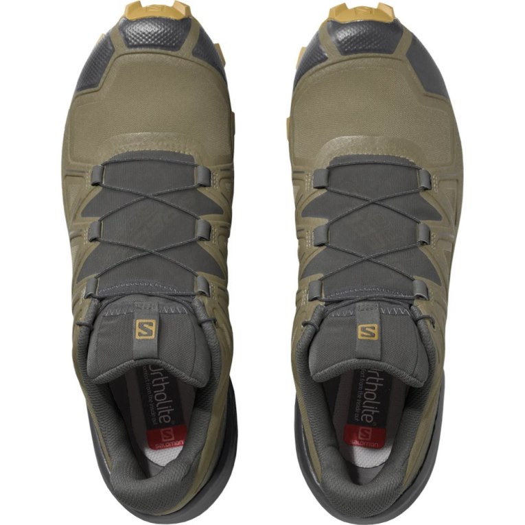 Salomon Speedcross 5 GTX Men's Trail Running Shoes Olive | CA 62K70